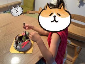 お誕生日ケーキ　梅川