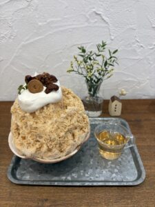 今年最後のかき氷　事務伊藤