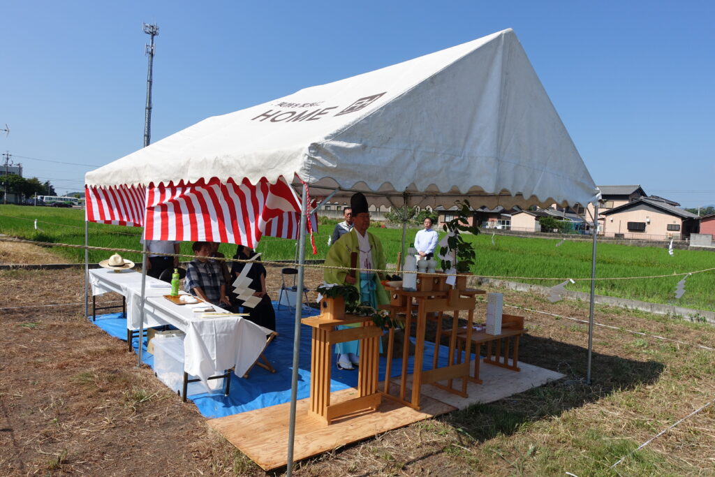 M様美容室新築工事　地鎮祭