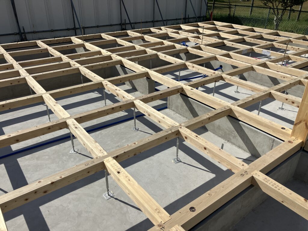 四日市市S学童保育所様新築工事　土台敷き