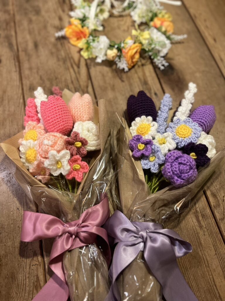 編み物の花束♪　　　近藤