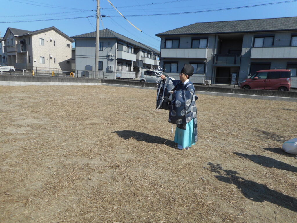 Kｸﾞﾙｰﾌﾟﾎｰﾑ新築工事　地鎮祭