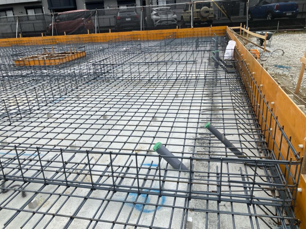 Kｸﾞﾙｰﾌﾟﾎｰﾑ新築工事　配筋工事