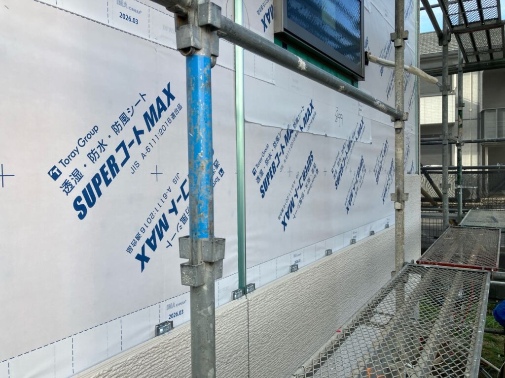 Kｸﾞﾙｰﾌﾟﾎｰﾑ新築工事　サイディング施工