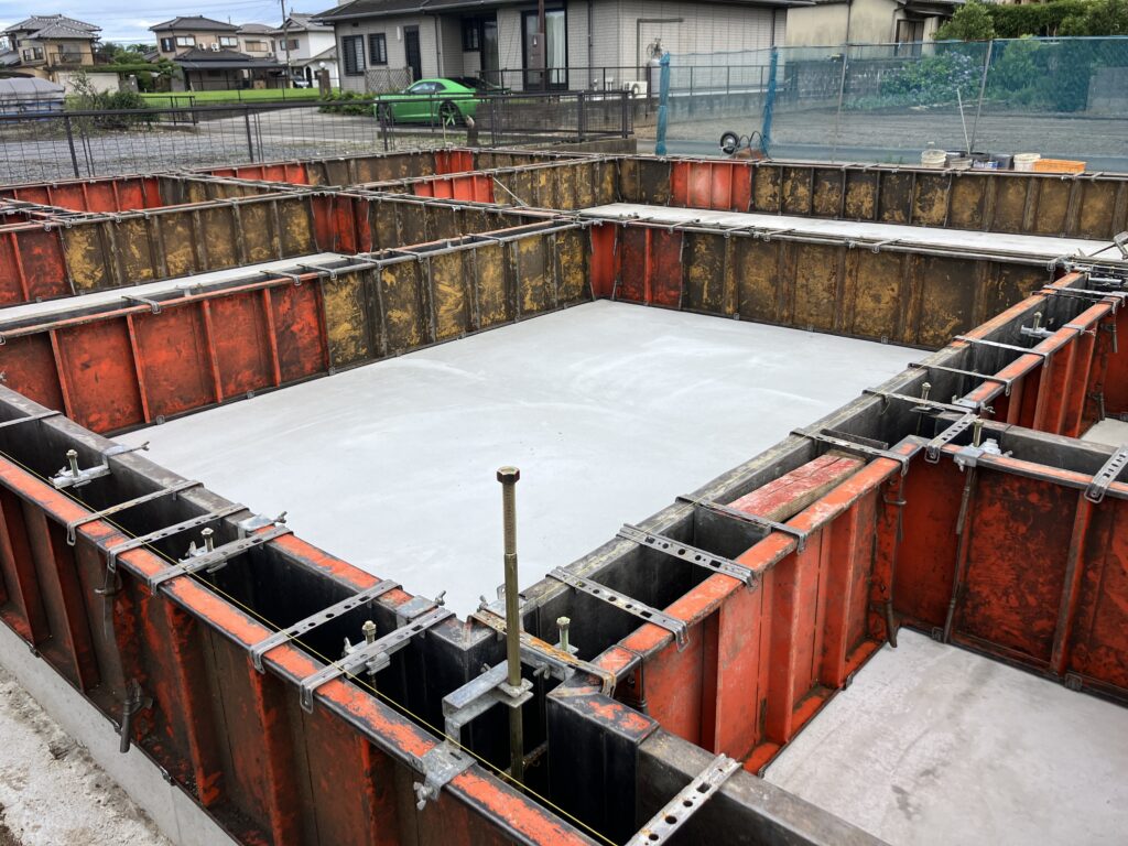 Y様邸新築工事　立ち上がりｺﾝｸﾘｰﾄ打設