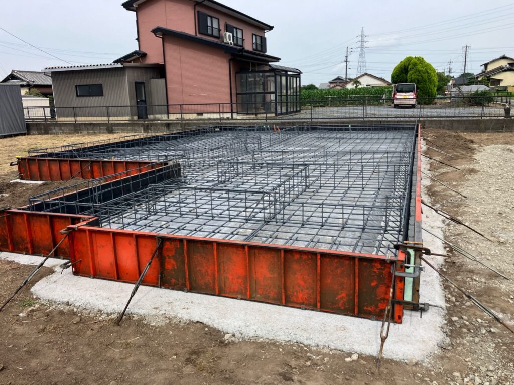 Y様邸新築工事　配筋工事